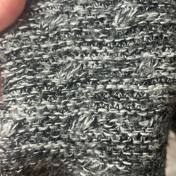 Cotton On Marled Mock Neck Knit Sweater Size Large Gray, Black & White - Picture 4 of 7